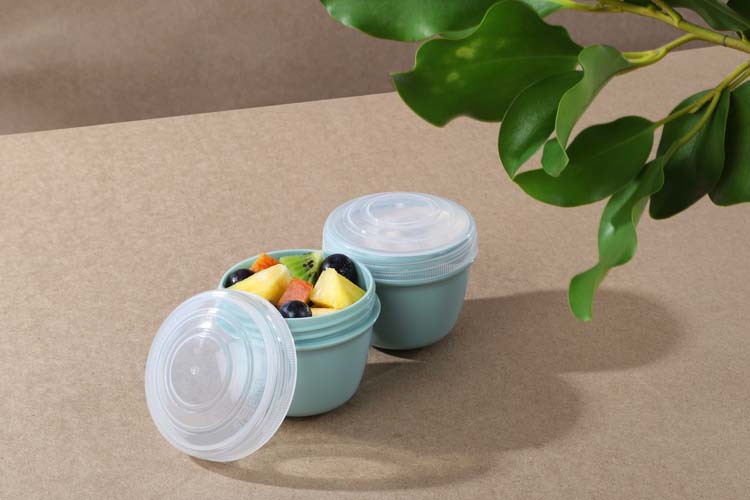 Yoghurtpotjes set 2st Sistema renew 150ml lichtgroen