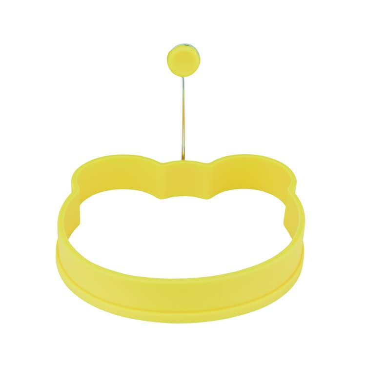 Oeuf bague de cuisson silicone ours jaune