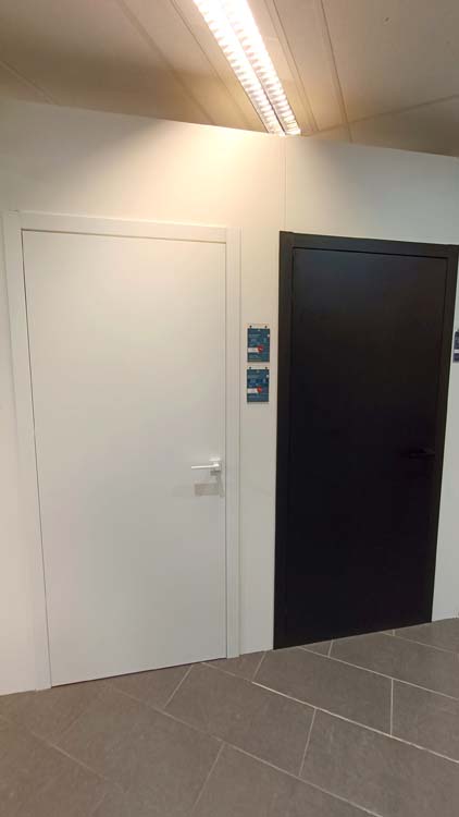Complete deur invisible flat tubespaan 83cm wit 201.5cm omkeerbaar