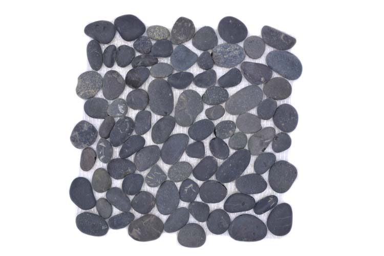 Mosaïque pebble sliced grey 31,5 x 31,5 cm