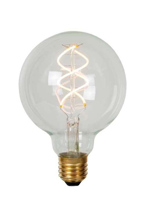 Lucide G95 - Ampoule filament - Ø 9,5 cm - LED Dim. - E27 - 1x4,9W 2700K - Transparent