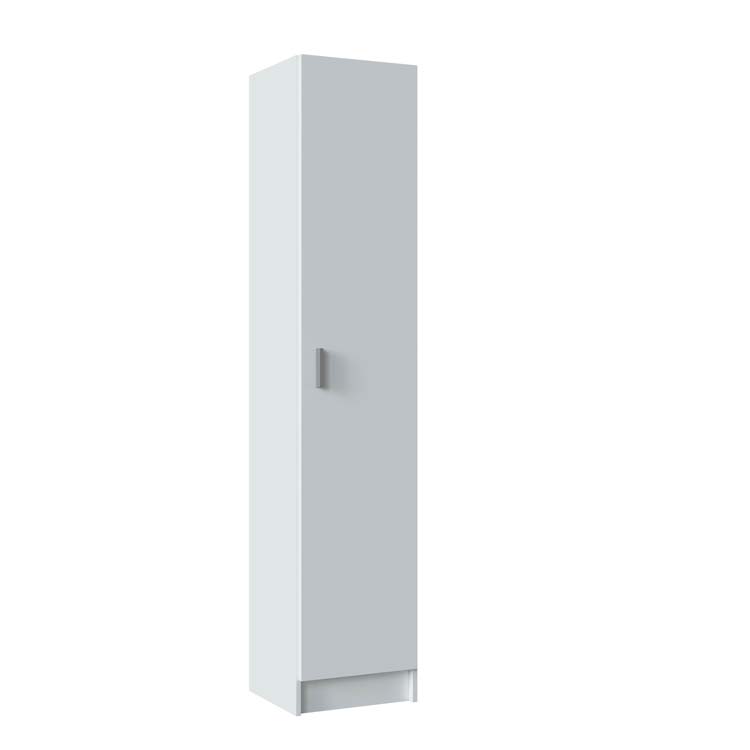 Armoire de rangement Finn haute simple blanc 370 x 370 x 1800 mm