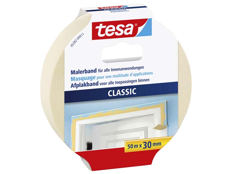 Tesa Classic ruban de masquage 50m x 30mm beige
