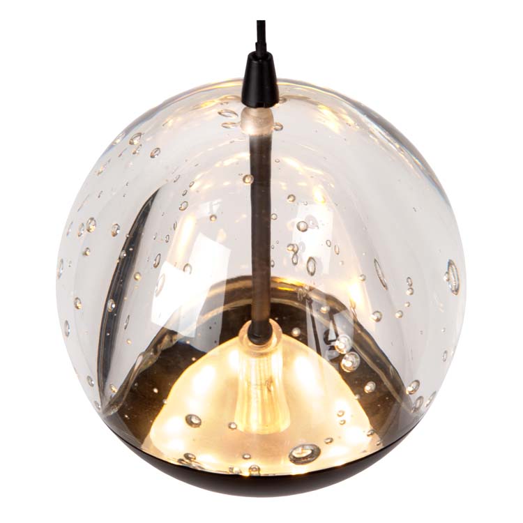 Lucide SENTUBAL - Suspension - Ø 35 cm - LED Dim. - 5x5,2W 2700K - Noir