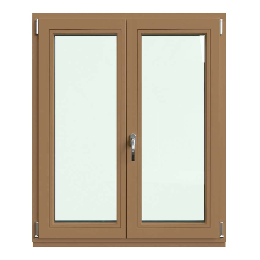 Fenêtre battant Meranti Vardelux 2 vantaux 68mm naturel 1500x1200mm