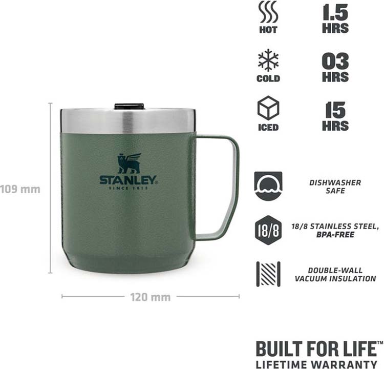 Stanley stay hot camp mug 0.35l green