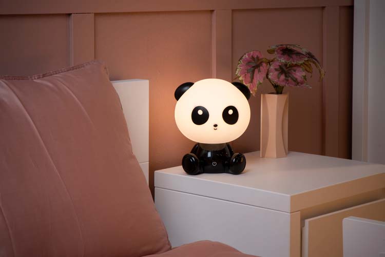 DODO PANDA - Lampe de table Chambres d'enfant - LED Dim. - 1x3W - 3 StepDim - Noir