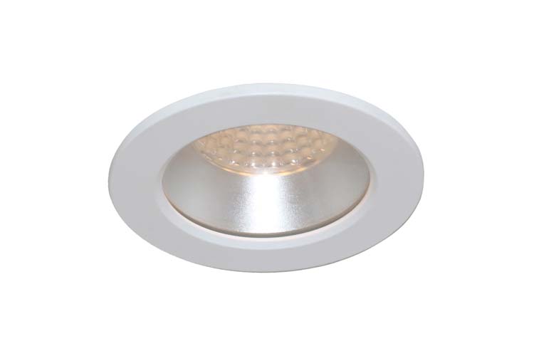 Eclairage salle de bains pot encastré blanc 85mm GU10 lampe excl IP44