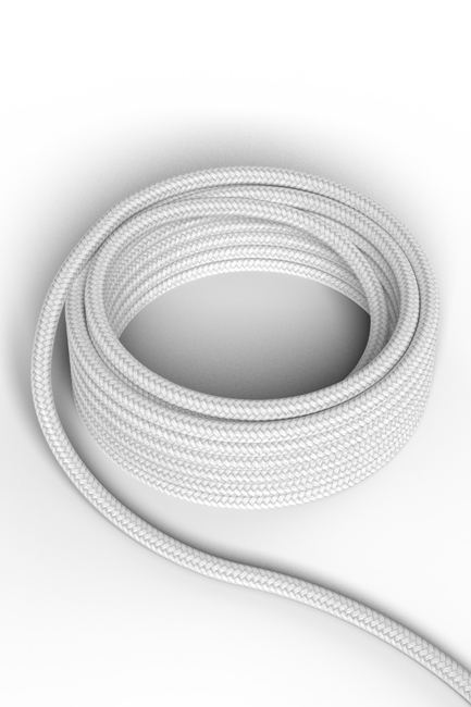 Cable 2x0.75mm2 1.5 blanc max 250V-60W