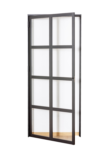 Binnendeur metaal Alu 8W Glass tily 880x2040 mm rechts