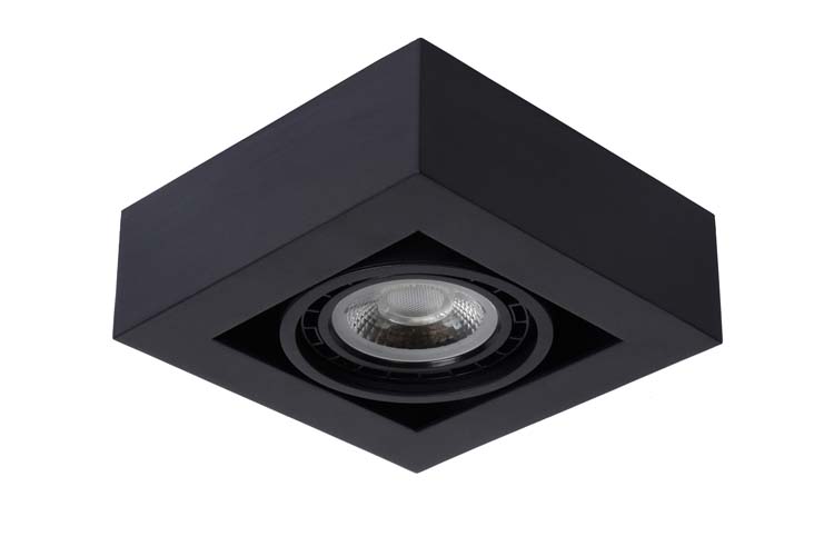 ZEFIX Spot Plafond  1x Gu10/12W DTW Noir