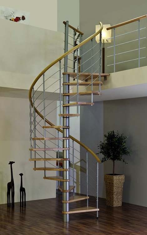 Escalier en colimaçon hêtre Vechta 120cm