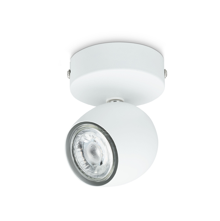 Opbouwspot wit 1x LED lamp gu10 3W 250 lumen