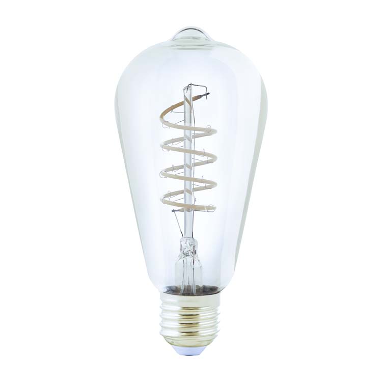 LED spiraal ST64 E27 245LM dimbaar amber