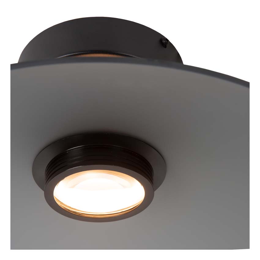 Lucide Premium MENGA - Plafonnier - Ø 40 cm - LED Dim. - 1x11W 2700K - Fumé