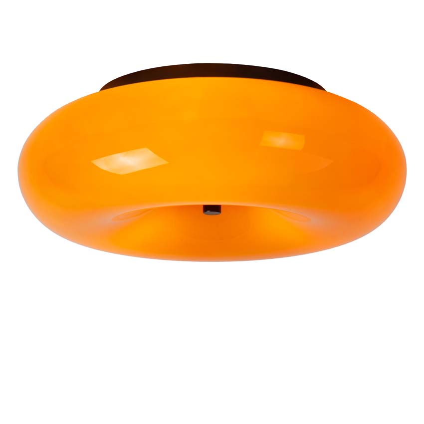 Lucide SENTINO - Plafonnière - Ø 30 cm - 3xG9 - Oranje