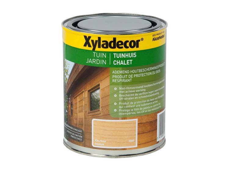 Xyladecor houtbeits tuinhuis 0,75l kleurloos
