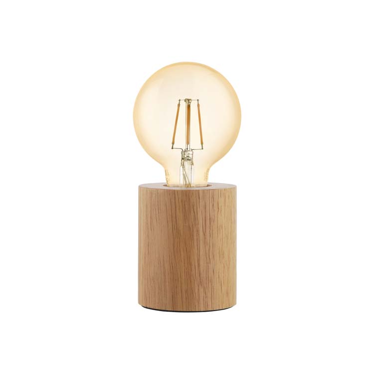 Tafellamp hout 8 x  8,5 cm E27 25W