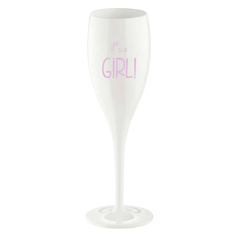 Champagneglas Cheers quote It's a Girl