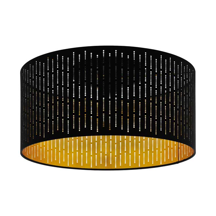 Eglo VARILLAS - Plafondlamp  - E27 - 40W - Zwart/goud