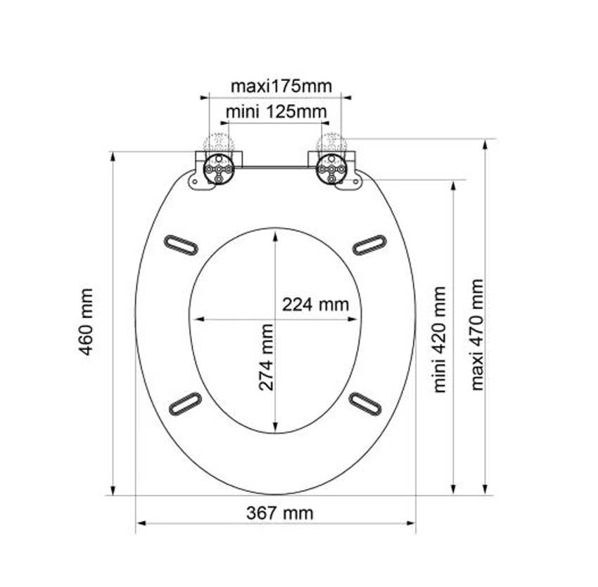 Wc-bril Naturo licht beton softclose