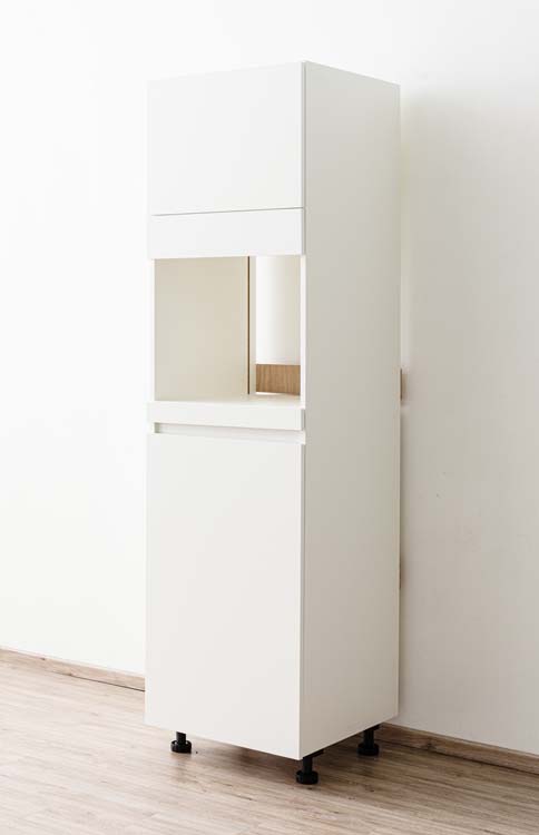 Keukenkast Plenti kolomkast oven en koelkast wit