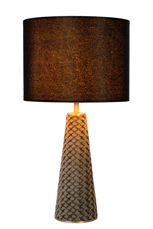 Lampe de table gris/noir h47cm excl lampe LED possible