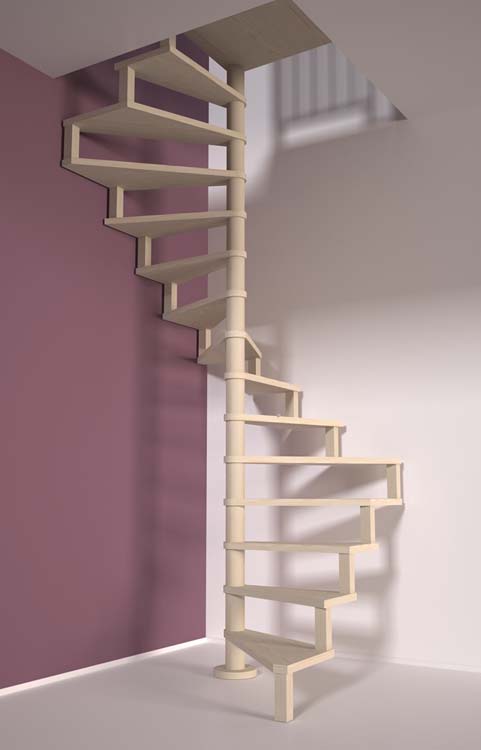 Escalier en colimaçon sapin Zittau 140cm