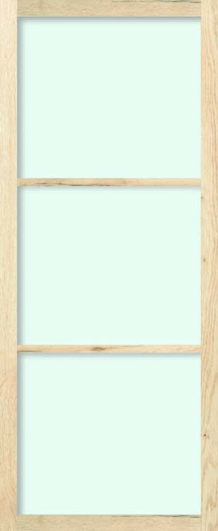 Feuille de porte steel look RW oak 3 verre mat 93 x 211,5 cm