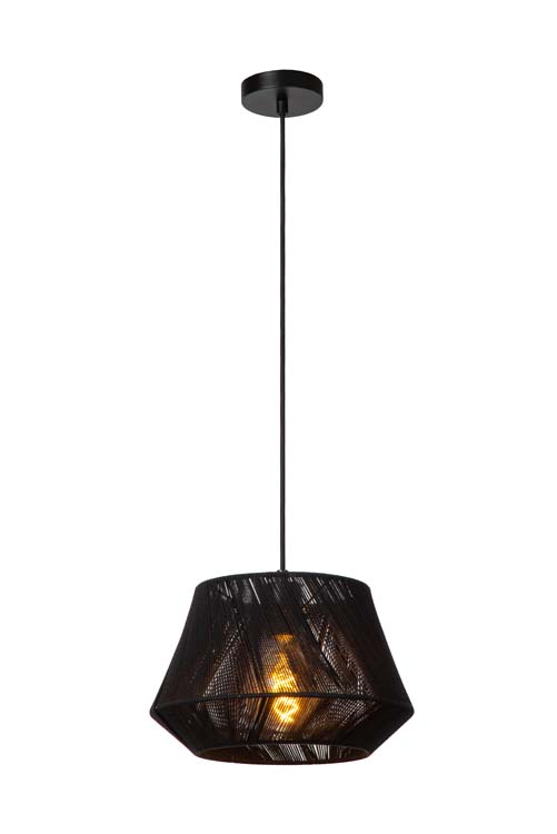 Lucide JESSICA - Hanglamp - 1xE27 - Zwart