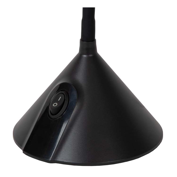 Lucide MILO - Lampe de bureau - Ø 12,8 cm - LED - 1x3,2W 3000K - Noir
