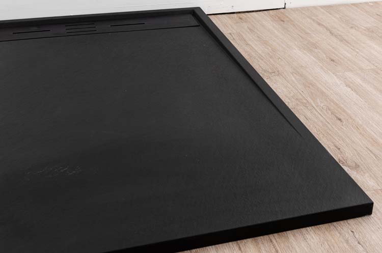 Douchebak Moana 120 x 90 cm mat zwart