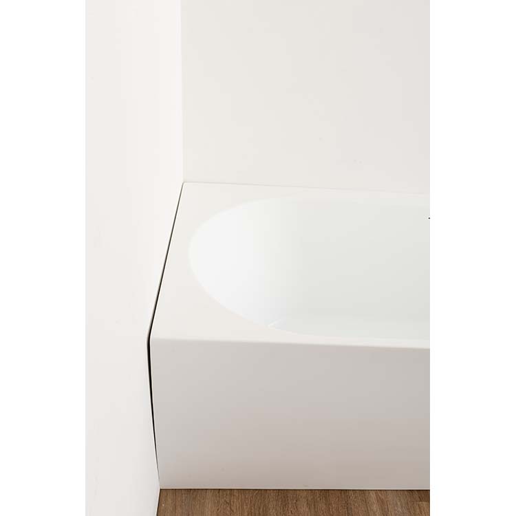 Baignoire d'angle Hero gauche 180x80cm blanc mat