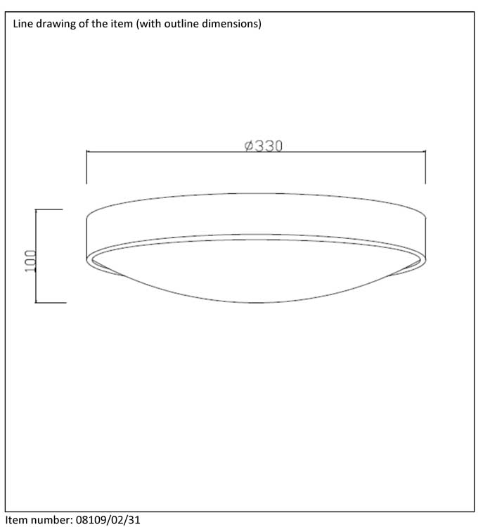 Lucide LEX - Plafonnier - Ø 33 cm - E27 - Blanc