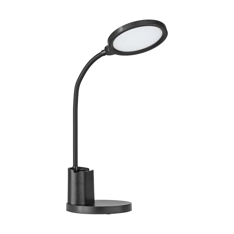 Bureaulamp - LED - 300 lumen - dimbaar - GSM houder - zwart