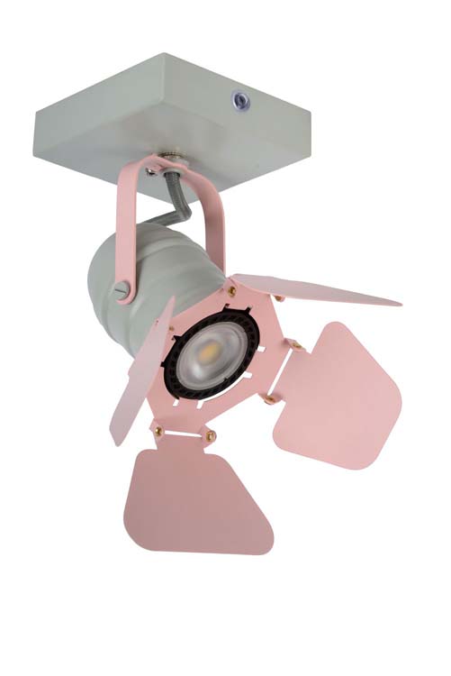 Lucide PICTO - Spot plafond Chambres d'enfant - 1xGU10 - Rose