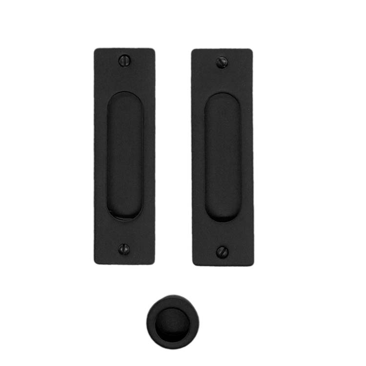 Coquille de porte altamura ovale  carré noir par set