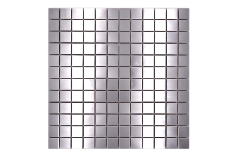 Mosaïque silver acier gloss carré2 29,8 x 29,8 cm