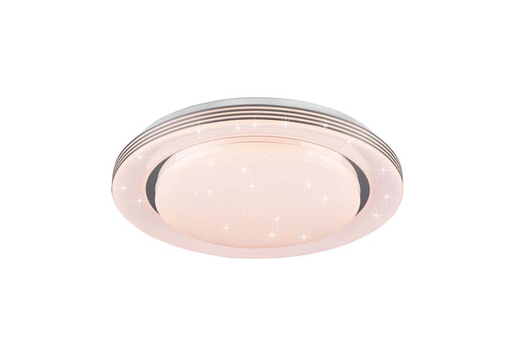 Plafonnier LED blanc cristal H7cm 22W 2200LM 3000-6000K