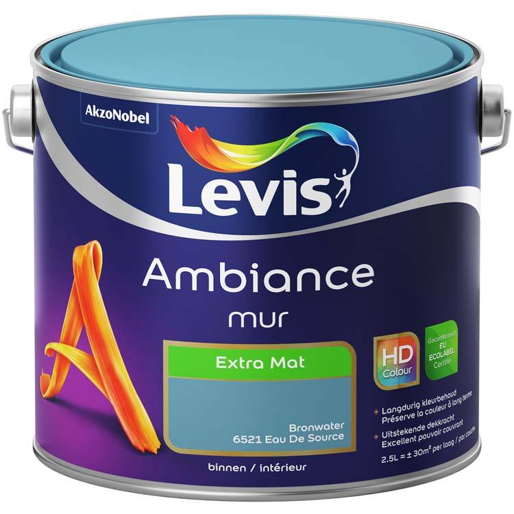 Levis muurverf Ambiance mur extra mat 2.5l bronwater