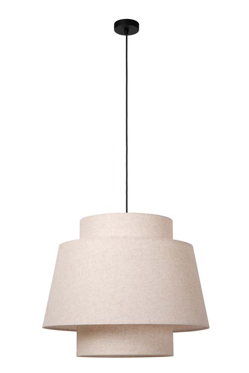 Lucide TRIBUTE - Hanglamp - Ø 60 cm - 1xE27 - Beige