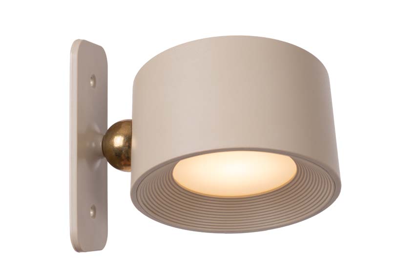 Lucide JOLAN - Oplaadbare Bureaulamp - Accu/Batterij - LED Dim to warm - 1x3,5W 2700K/5700K - Taupe