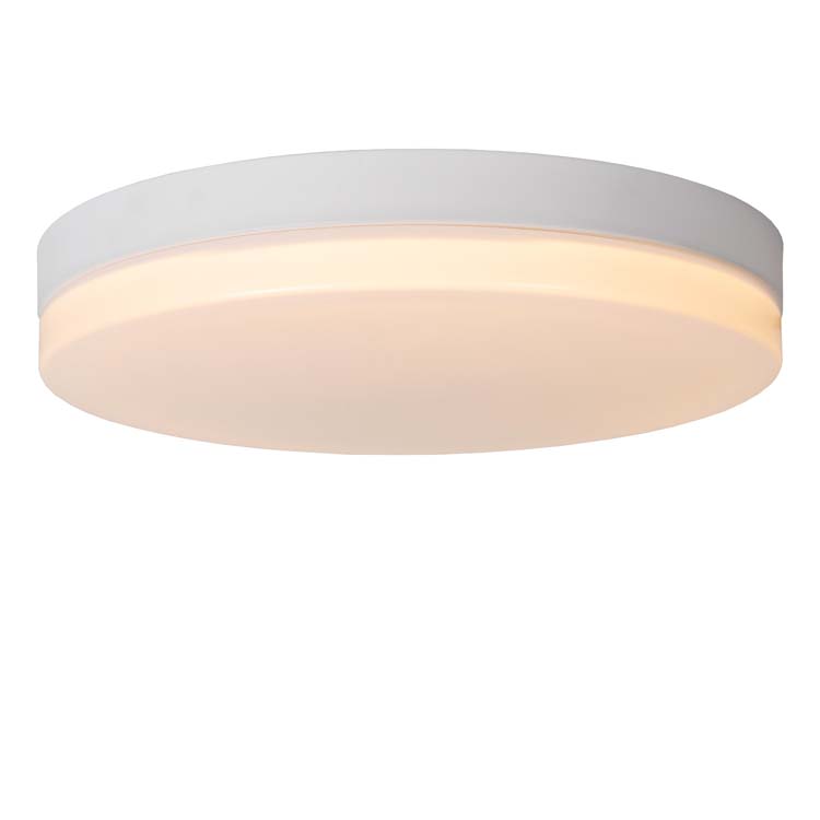 BISKIT - Plafonnière Badkamer - Ø 40 cm - LED - 1x36W 2700K - IP44 - Wit