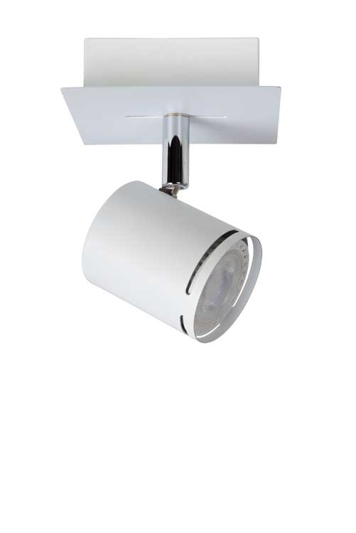 Lucide RILOU - Spot plafond - LED Dim. - GU10 - 1x5W 3000K - Blanc