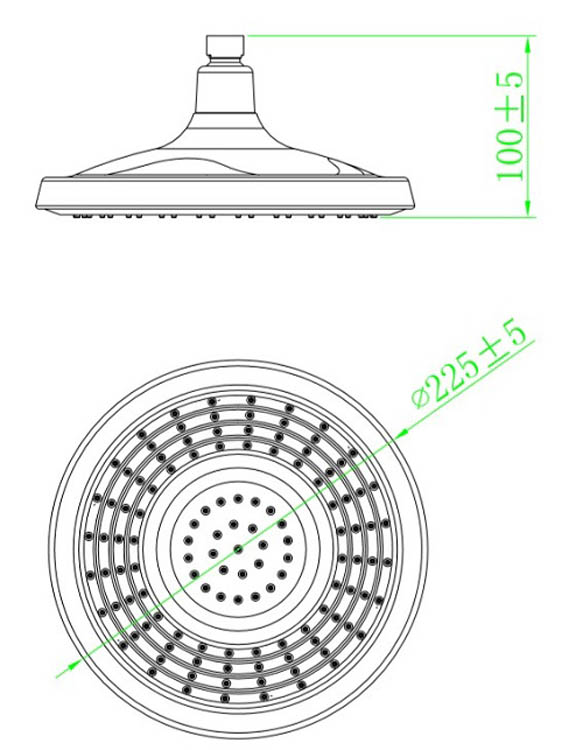 Douche principale Gisela chrome