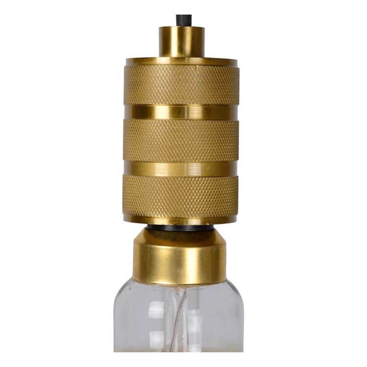 Lucide JOVA - Hanglamp - Ø 12 cm - 1xE27 - Mat Goud / Messing