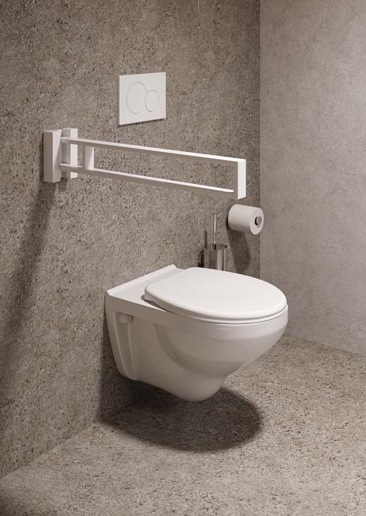 Poignée pivotante toilette Allibert Loft Game blanc