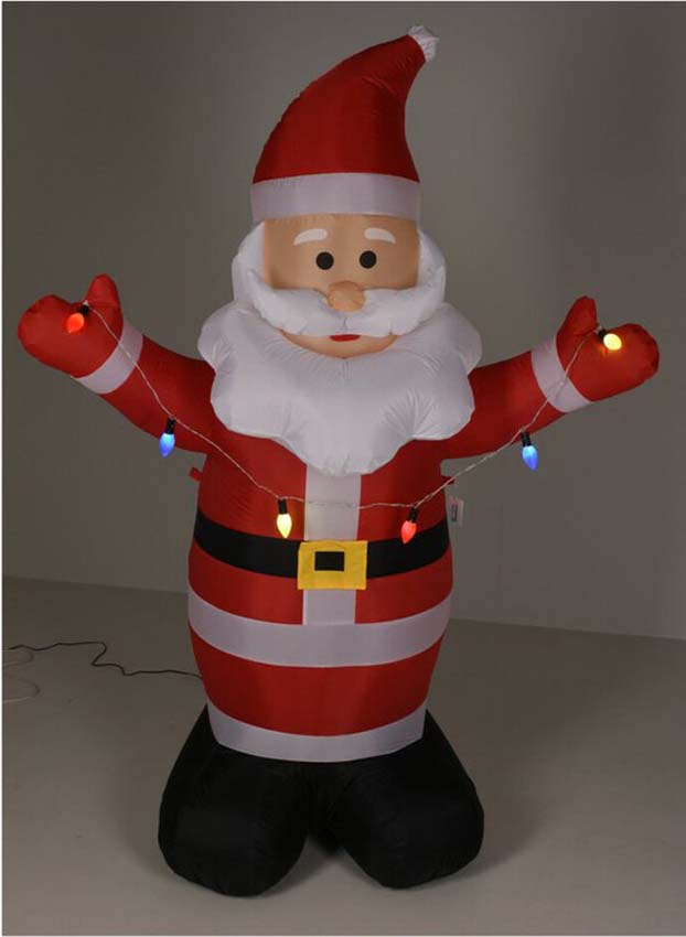 Père Noël gonflable LED 190 cm