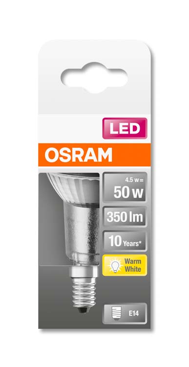 LED lamp star PAR16 E14 4.5W warm wit