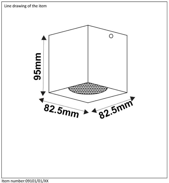 Lucide BODI - Plafondspot - Ø 8 cm - GU10 - Wit